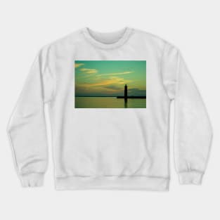 Twilight, Lake Michigan Crewneck Sweatshirt